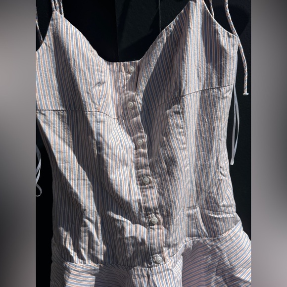 Zara Short Striped Spaghetti Strapped Dress Size XS - Picture 9 of 13